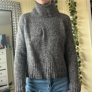 Madewell small turtle neck grey sweater